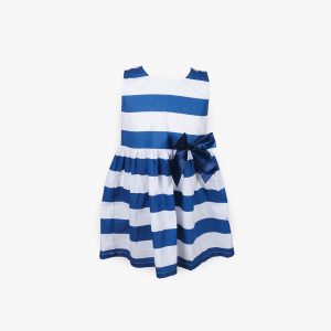 Striped Marine Blue Dress