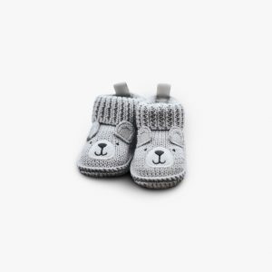 Teddy Bear Crochet Baby Booties