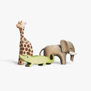 Wooden Safari Animals Set